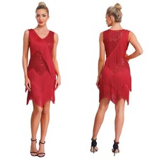 Women Fringe Tassel Latin Dance Dress Competition Ballroom Dance Tango  Dresses