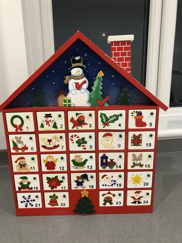 Wooden advent calendar - advent,