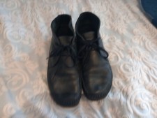 Clarks Wallabees boots Weaver Black Leather 9 .5  43.5