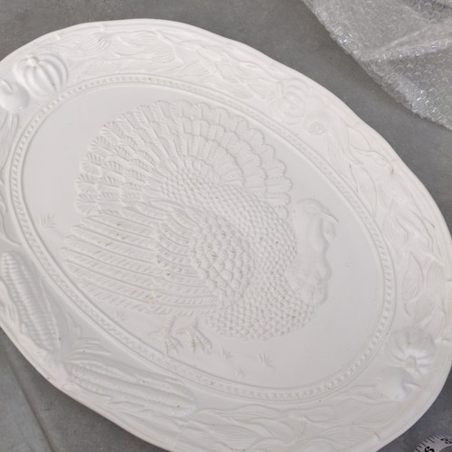 Oval large turkey plate - oval,
