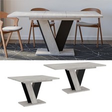 Dining Table Grey Black
