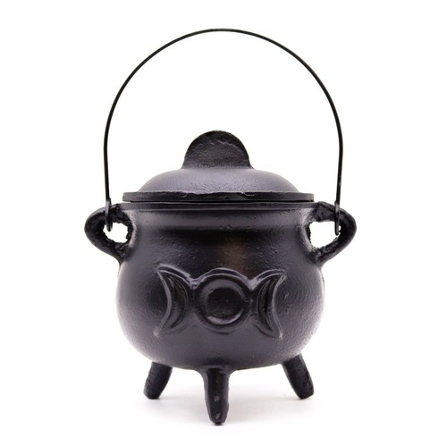 Lrg cast iron cauldron - iron, with