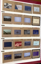 BATCH OF 20 ORIGINAL MILITARY & CIVIL AIRCRAFT AEROPLANE COLOUR SLIDES OF PLANES