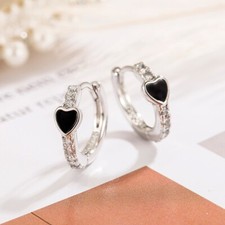 925 Sterling Silver Heart CZ