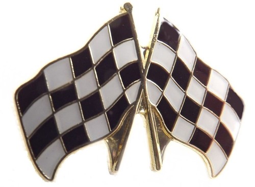 Crossed racing flags chequered - crossed,