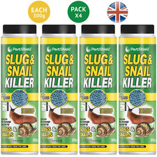 Pestshield Organic Slug & Snail Killer 4x300g Ferric Phosphate Mini Blue Pellets