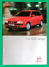 1999 SEAT RANGE Sales Brochure - Ibiza Arosa Toledo Cordoba Vario Inca Alhambra