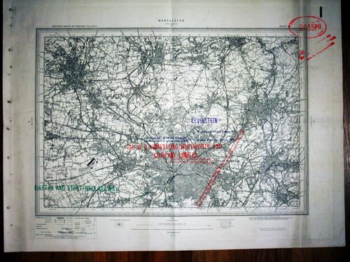 Ordnance survey map manchester - map,