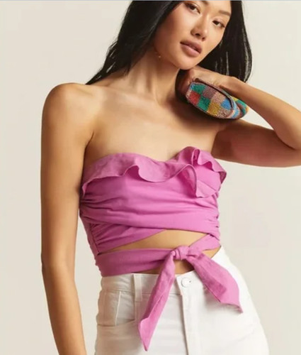 Anthropologie ruffle tie - ruffle,