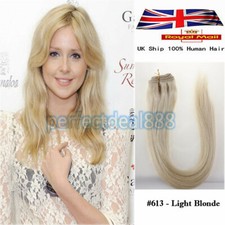 Real Human Hair Extension Thick Double Weft Full Head Human Hair 100% Remy Weave