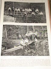 1897 SANDHURST CADETS TRESTLE & LIMBER LADDER BRIDGE 