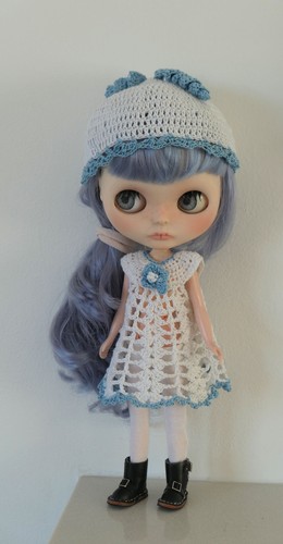 Blythe doll dress and hat - blythe, doll,