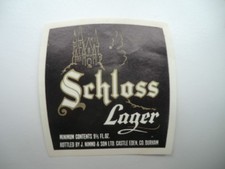 NIMMO CASTLE EDEN DURHAM SCHLOSS LAGER 9 2/3 fl oz BREWERY BEER BOTTLE LABEL