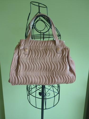 Nica blush pink handbag ruched - nica,