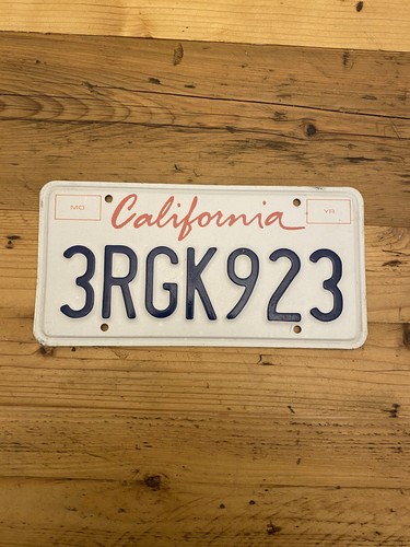 California license plate - us,