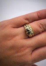 9ct Gold Puzzle Ring "Je
