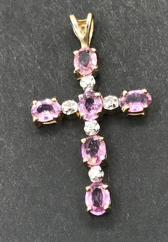 Pink sapphire and diamond