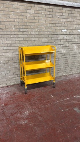 Yellow picking trolley sloped - trolley,