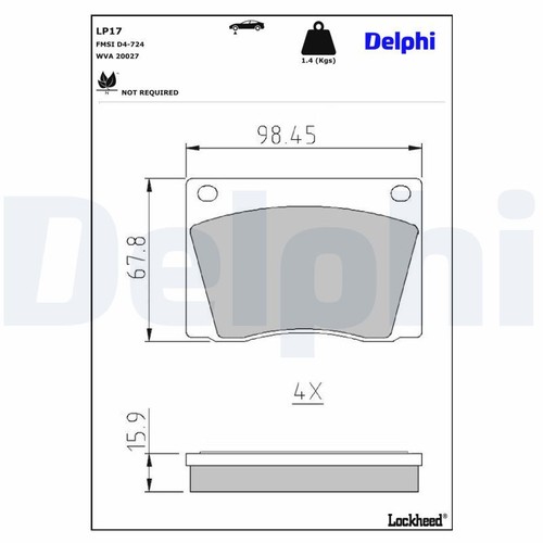Disc brake pad - pad, set