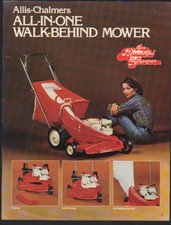 Allis-Chalmers "ALL-IN-ONE" Walk-Behind Lawn Mower Brochure Leaflet
