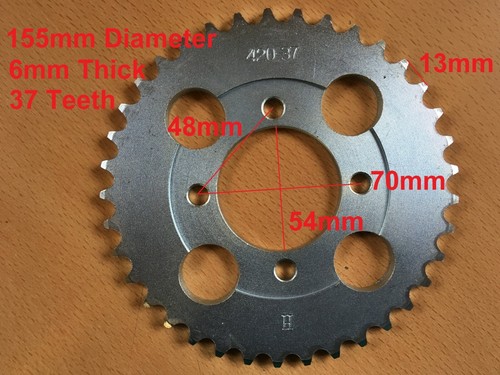Dirt bike rear sprocket - dirt,