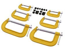 6pc clamp set 4 - g-clamp, 4"