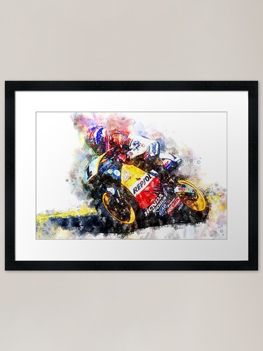 Mick doohan framed art print - mick,
