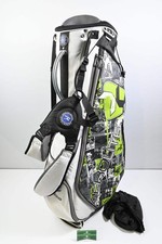 Mizuno Aero Lite Stand Bag / 7-Way Divider / White, Grey & Green