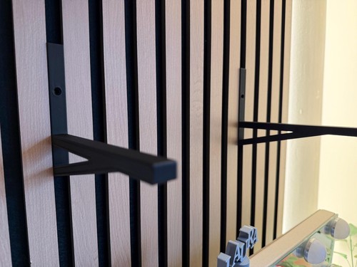 Acoustic panel shelf brackets - shelf,