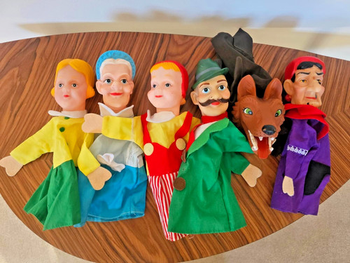 Vintage kasperle hand puppets - kasperle,