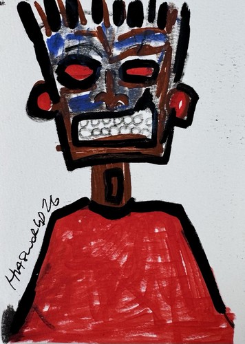 Hasworld original art 5x7 - art,