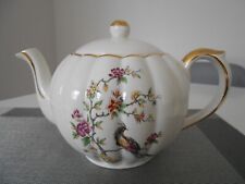 GIBSON'S TAUNTON VALE FLORAL  WITH A PEACOCK TEAPOT