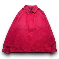 Vintage Burberry Red Harrington Fully Lined House Check Harrington Jacket Small