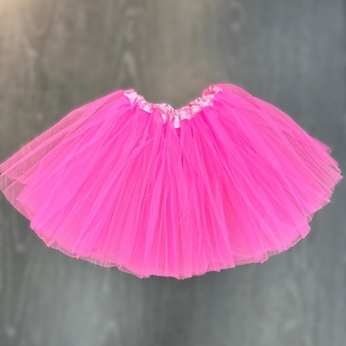 Neon pink tulle tutu skirt - neon,