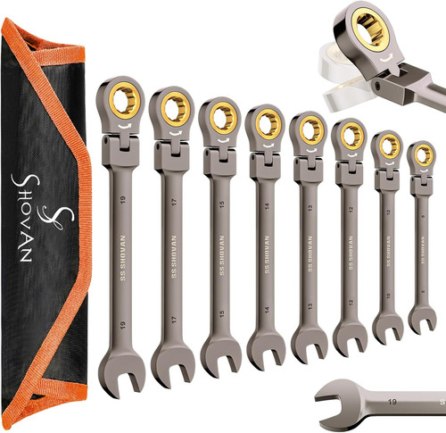 8pcs flex head - head, spanner