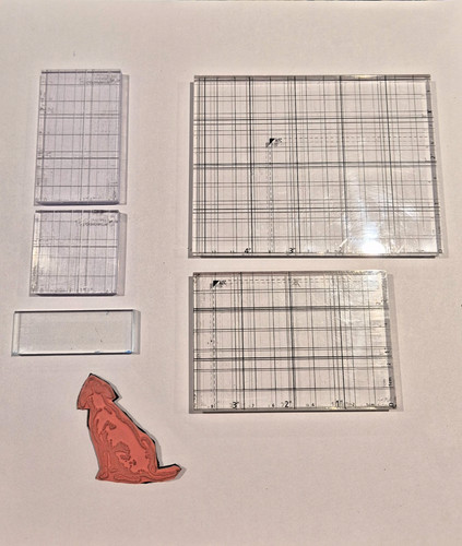 Acrylic stamping blocks for