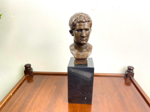 Bronze buste césar auguste - bronze,