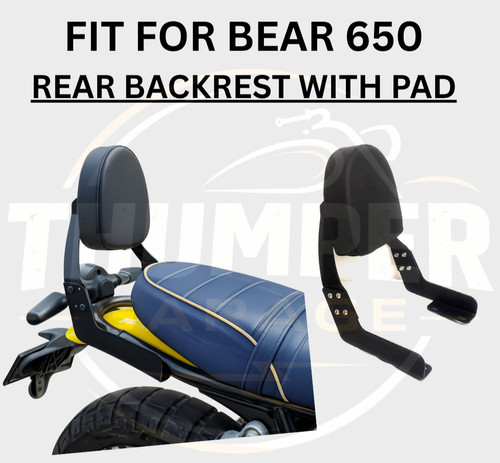 Black rear backrest - rear, with