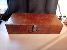 Vintage Wooden Tool Box With 1 Drawers Carpentry Carry   Storage Box 80x37x18cm