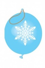 36 x Snowflake Punch Balloons