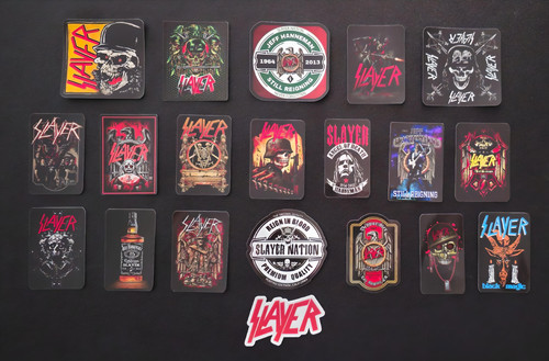 Thrash metal vinyl stickers - metal,