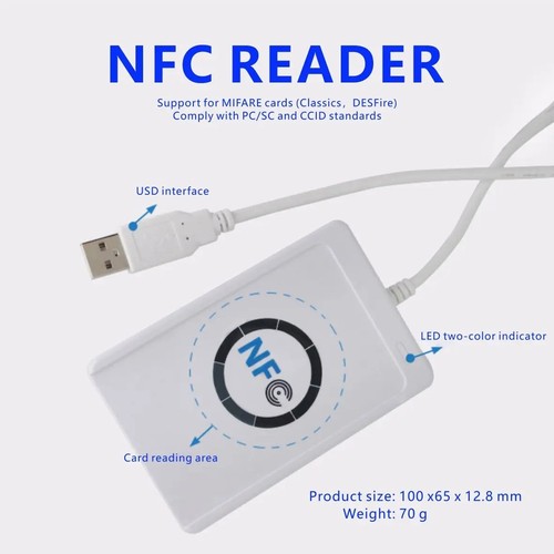 Acr122u nfc reader writer - acr122u,