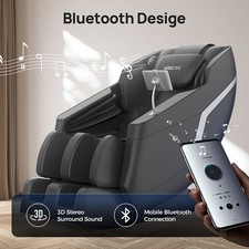 6D Massage Chair w/Heating - Full Body Airbags -  Luxury PU Leather Chair