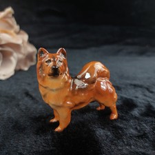 Royal Doulton Chow Chow Figurine Glossy Bone China England Dog  3.5" Tall