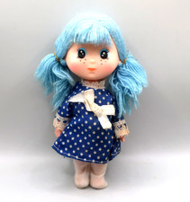EUGENE DOLL 6" TALL ,BLUE WOOL HAIR, MADE IN HONG KONG