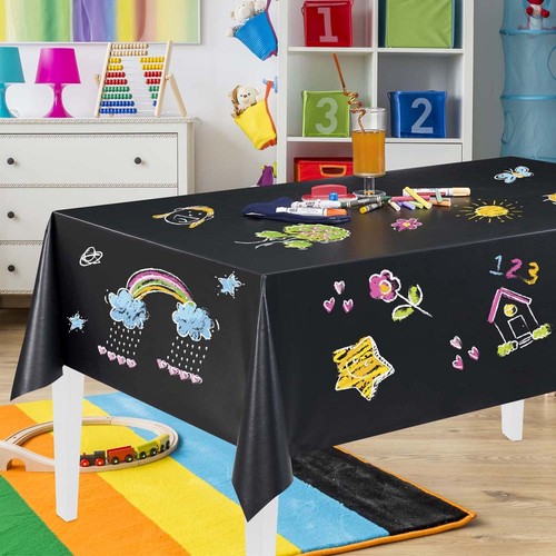 Oilcloth plain black - plain,