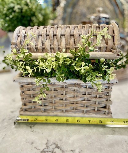 Vintage wicker rattan - rattan, small