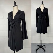 Vintage 90s Black Slinky Knit