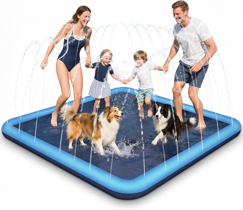 Square splash pad - square, slip