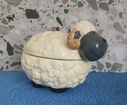 Woolly the sheep ceramic jar - woolly,